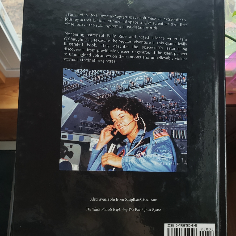 SIGNED By SALLY RIDE -Voyager: An Adventure to the Edge of the Solar System Book - Picture 2 of 3